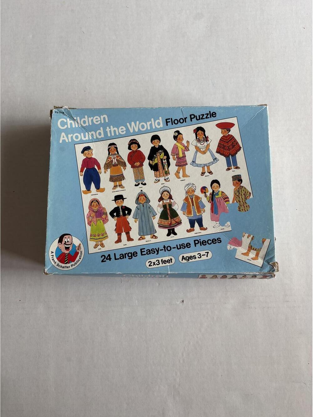 Children around the world floor puzzle